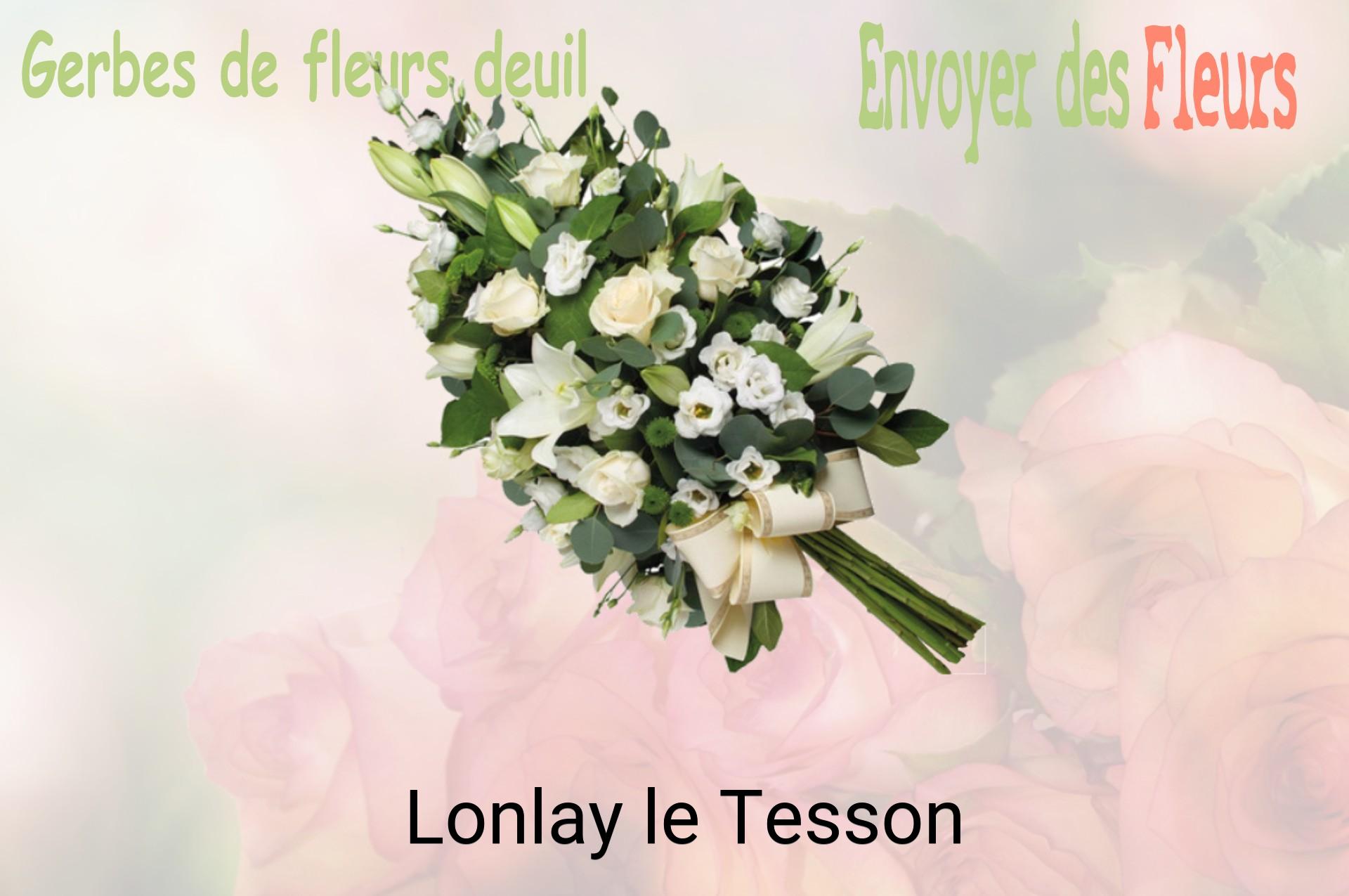 Gerbe de fleurs de deuil livrée à Lonlay-le-Tesson